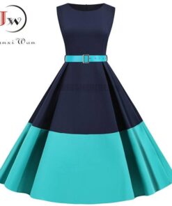 Buckle Back to 50-th Bright Color Party Dress BUCKLE DRESSES Color: 1419-003 Size: S 