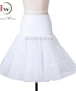 Buckle Back to 50-th Bright Color Party Dress BUCKLE DRESSES Color: pettiskirt white Size: XXXL 