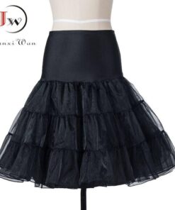 Buckle Back to 50-th Bright Color Party Dress BUCKLE DRESSES Color: pettiskirt black Size: S 