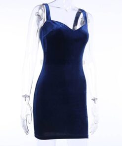 Sexy Summer Spaghetti Strap Mini Dress SEXY SUMMER DRESSESES color: Blue 