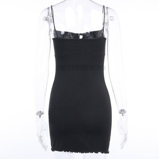 Spaghetti Strap Summer Cotton Mini Dress SPAGHETTI STRAP SUMMER DRESSESES color: apricot|Black