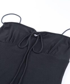 Spaghetti Strap Summer Cotton Mini Dress SPAGHETTI STRAP SUMMER DRESSESES color: apricot|Black 