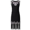 Flapper Stretchy Beaded Fringe Sequin Dress FLAPPER DRESSES size: L|M|S|XL 