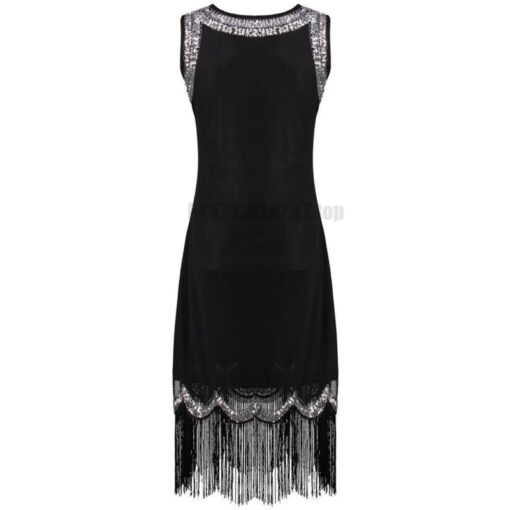 Flapper Stretchy Beaded Fringe Sequin Dress FLAPPER DRESSES size: L|M|S|XL