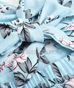 Deep Plunge Maxi Dress Summer Boho Floral Halterneck Dress DEEP PLUNGE MAXI DRESSES WITH FRONT SPLIT color: Blue|Navy|Pink 