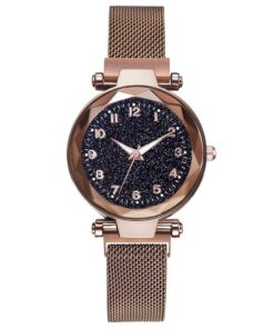 Starry Sky Clock Luxury Fashion Diamond Quartz Wrist Watches  GIFTS Color: Brown1 