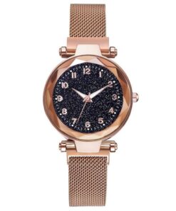 Starry Sky Clock Luxury Fashion Diamond Quartz Wrist Watches  GIFTS Color: Gold1 