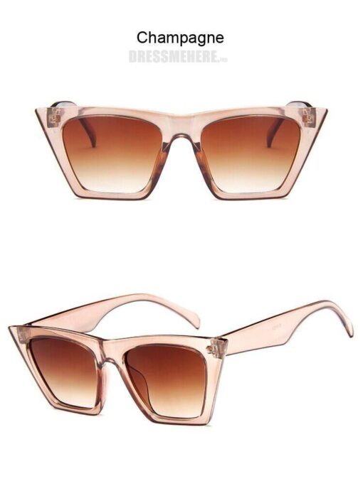 Cat Eye Square Women Designer Luxury Sunglasses GIFTS af7ef0993b8f1511543b19: Black Gray|Blue|Champagne|Leopard|Red|White