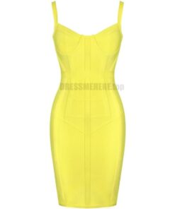 Ocstrade Bandage Dresses Bodycon Vestidos 2021 New Arrival Women Striped Neon Yellow Bandage Dress Rayon Sexy Party Summer Dress NEON ZIP UP DRESSES color: Gray|Pink|Yellow 