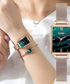 Gaiety Brand Women Watches Fashion Square Ladies Quartz Watch Bracelet Set Green Dial Simple Rose Gold Mesh Luxury Women Watches GIFTS color: 1pc Leather Watch|1pc Leather Watch|1pc Leather Watch|1pc Leather Watch|1pc Leather Watch|1pc Mesh Watch|1pc Mesh Watch|1pc Mesh Watch|1pc Mesh Watch|1pc Mesh Watch|2pcs Leather Set|2pcs Leather Set|2pcs Leather Set|2pcs Leather Set|2pcs Leather Set|2pcs Leather Set|2pcs Mesh Watch Set|2pcs Mesh Watch Set|2pcs Mesh Watch Set|2pcs Mesh Watch Set|2pcs Mesh Watch Set