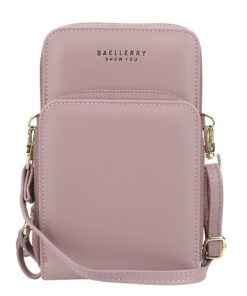 Mini Women Messenger Bags With Phone Pocket ACCESSORIES Color: Purple 2 Pocket Size: Mini(Max Length<20cm) 
