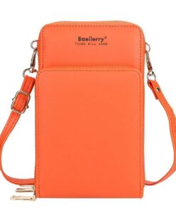 2020 New Mini Women Messenger Bags Female Bags Top Quality Phone Pocket Women Bags Fashion Small Bags For Girl ACCESSORIES Color: Orange 3 Pocket Size: Mini(Max Length<20cm) 