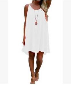 Women beach dress fluorescence female summer dress chiffon voile women dress summer style women clothing plus size lyq01 NEON COLOR DRESSES Color: lyq01bai Size: L 