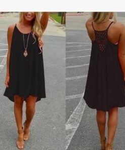 Women beach dress fluorescence female summer dress chiffon voile women dress summer style women clothing plus size lyq01 NEON COLOR DRESSES Color: lyq01hei Size: L 