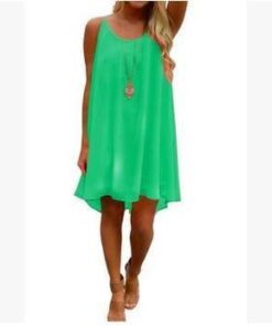Women beach dress fluorescence female summer dress chiffon voile women dress summer style women clothing plus size lyq01 NEON COLOR DRESSES Color: lyq01guolv Size: 4XL 